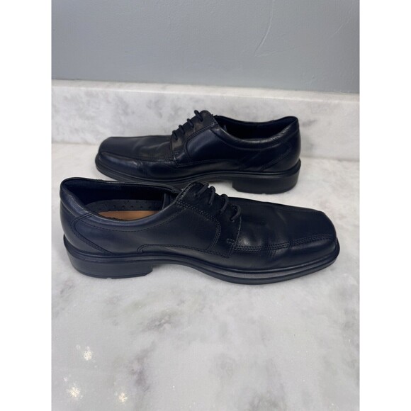 Ecco Helsinki Lace Up Dress Shoes Black Leather Mens Size EU 44 US 10 - EUC main image 10